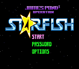 James Pond 3 - Operation Starfish Title Screen